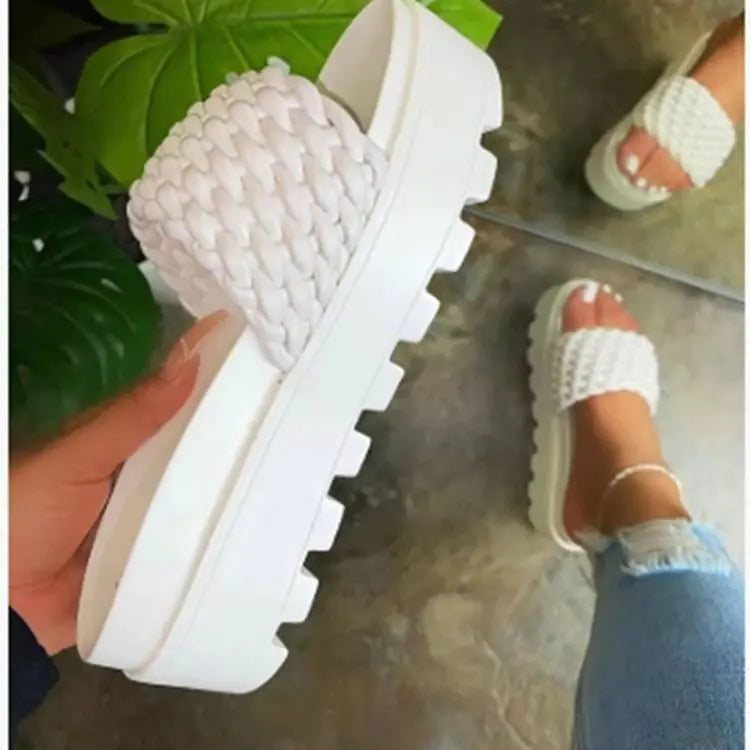 New Large Women’s Sandals with Thick Bottoms