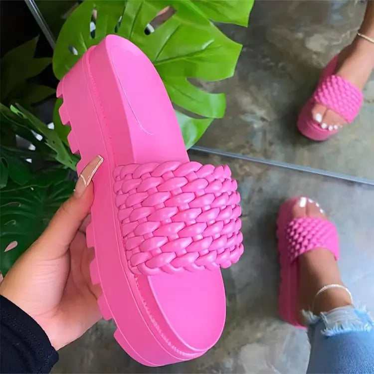New Large Women’s Sandals with Thick Bottoms