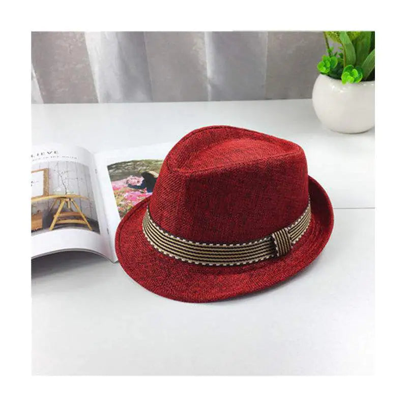 Children's Jazz Performance Straw Hat