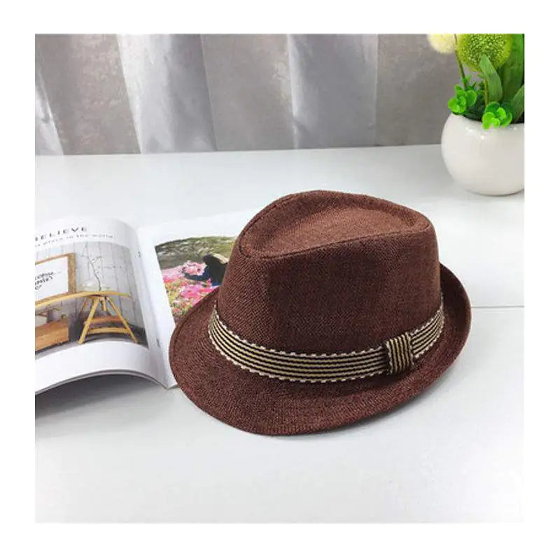 Children's Jazz Performance Straw Hat