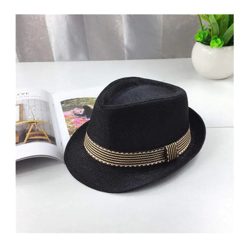 Children's Jazz Performance Straw Hat