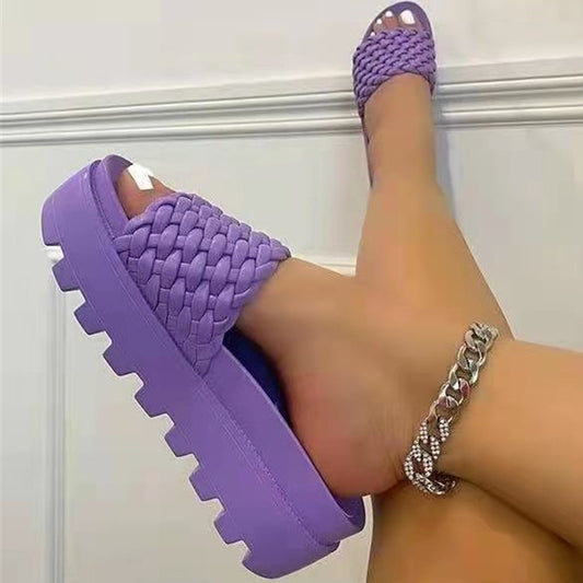 New Large Women’s Sandals with Thick Bottoms