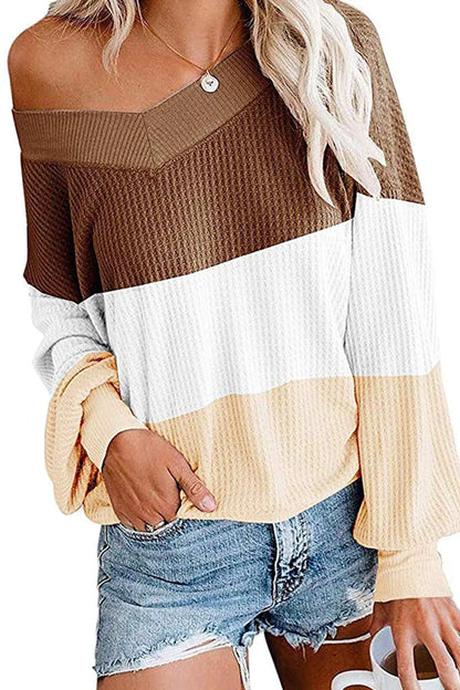 Women’s V-Neck Batwing Sleeve Knit Top in 3 Colors