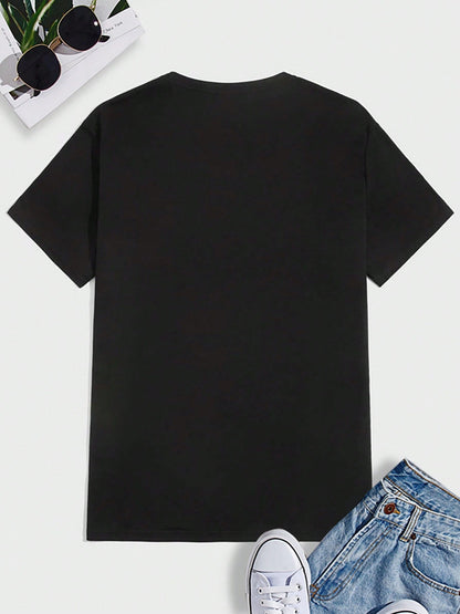 Halloween Boosch Printed Casual T-shirt, Men's Halloween Ghost Pumpkin T-shirt,