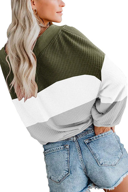Women’s V-Neck Batwing Sleeve Knit Top in 3 Colors
