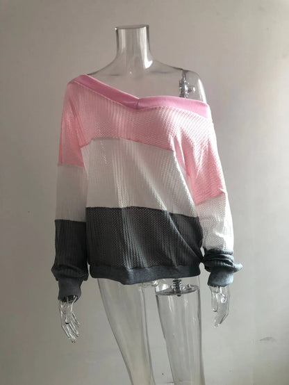 Women’s V-Neck Batwing Sleeve Knit Top in 3 Colors