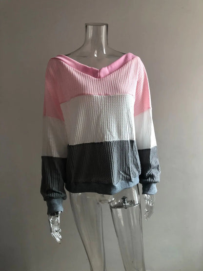 Women’s V-Neck Batwing Sleeve Knit Top in 3 Colors